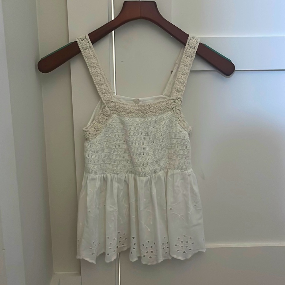 Zara Kids white tank top